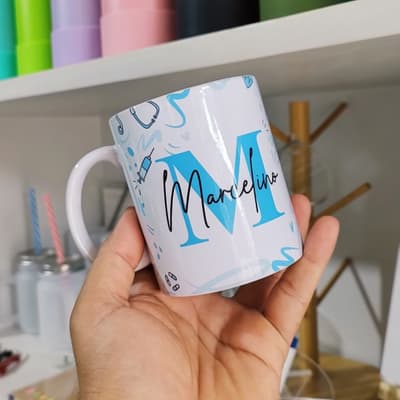 Caneca Branca Porcelana 300ml