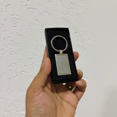 Chaveiro De Metal Luxo - Ratangular